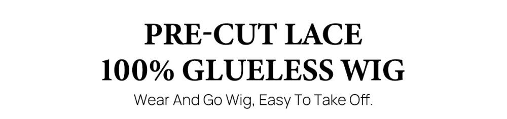 Kinky Curly Glueless Wig Pre Cut Lace Front Human Hair Wigs