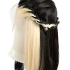 CurlyMe Underneath Colored Hair Natural Black Straight 13x4 Lace Front Thick Wigs