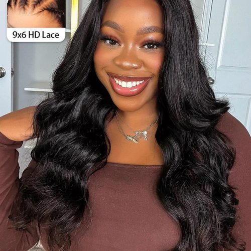 CurlyMe Pre-cut 9x6 Lace M-cap Wear Go Glueless Mini Knots Hair HD Lace Front Wig Pre-plucked