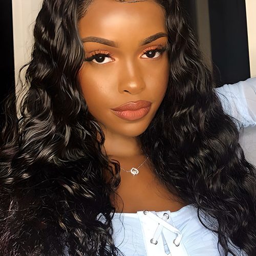 CurlyMe Loose Deep Wave Hair 13x4 13x6 Lace Front Wigs Unprocessed Hair On Sale3