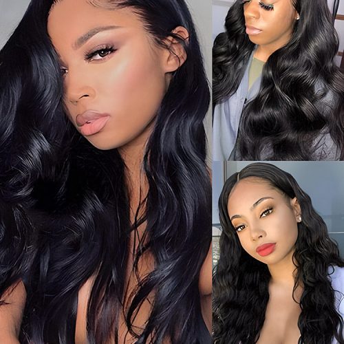 CurlyMe U part Wig 180 Density Body Wave Hair Glueless No Lace Human Hair Wigs