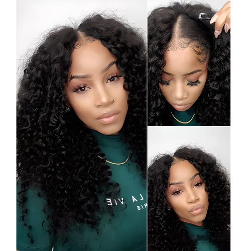 Kinky Curly V Part Wig Human Hair Glueless Wig Pre plucked5 36a69758 05fb 47fa 84f3 eccdad15bf69