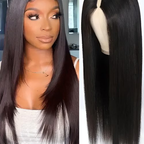 Straight Human Hair V Part Wig Glueless No Lace Same as Thin Part Wig7 712371ac cdd0 4588 b0be e86968fa2570