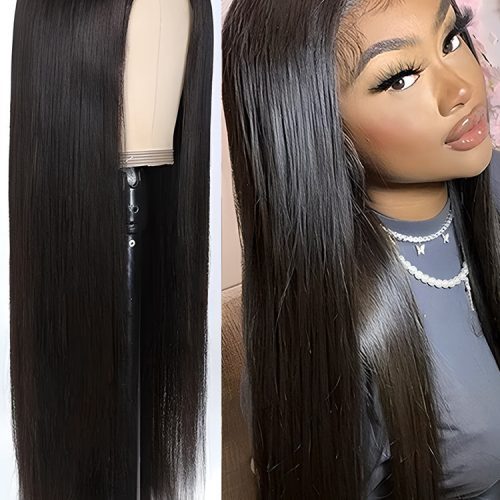 Straight Human Hair V Part Wig Glueless No Lace Same as Thin Part Wig c53d62a0 f818 492e 8627 9bc5f7df21cc